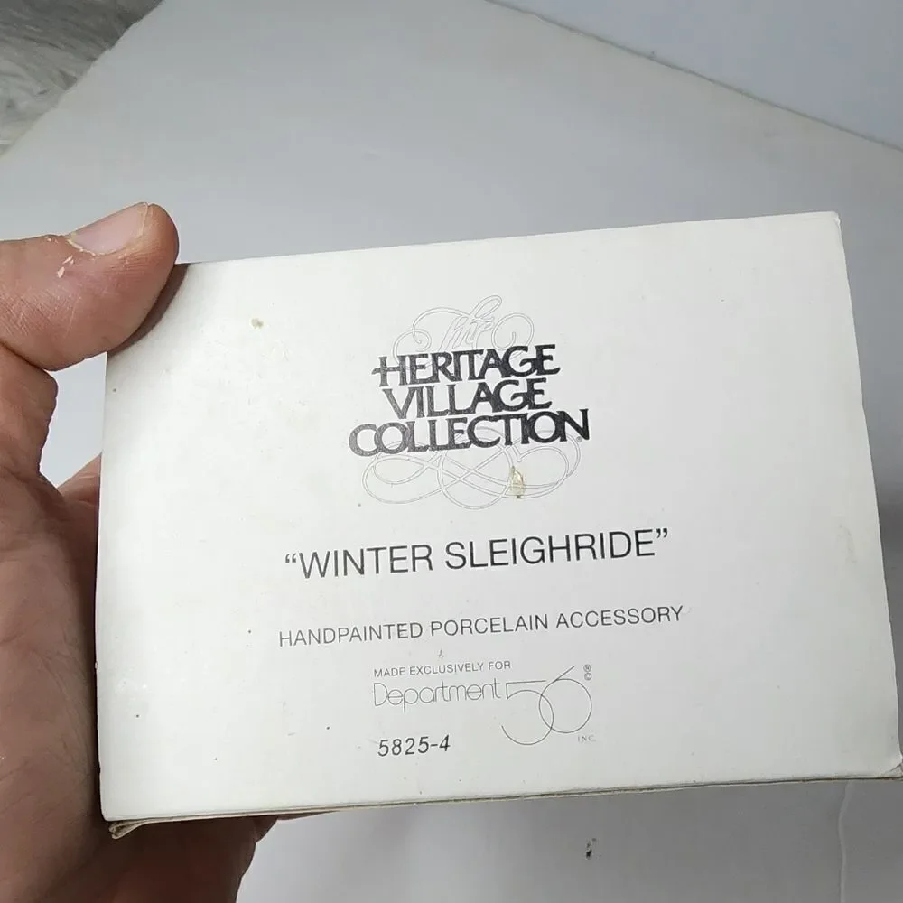 Dept. 56 Heritage Christmas Village Collection Winter Sleighride 58254